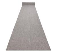Alfombra de pasillo sisal SION Mezcla Tejido plano gris 80cm 80x300 cm