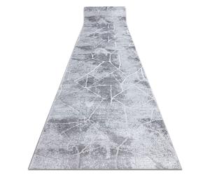 Alfombra de pasillo Structural MEFE 2783 Mármol dos niveles de vellón gris 120 cm 120x900 cm