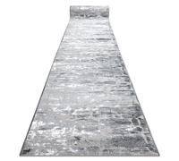 Alfombra de pasillo Structural MEFE 6184 dos niveles de vellón gris oscuro 60 cm 60x400 cm