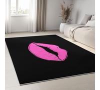 Alfombra de pelo corto con diseño de tiranosaurio Rex de anime y parte trasera antideslizante, no desprende pelusa, para dormitorio, sala de estar, cocina, lana sintética suave