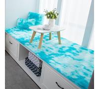 Alfombra de pelo sintético esponjosa, lavable, para dormitorio de niñas, sala de estar y decoración del hogar, cojín suave para sofá y ventana de mirador, alfombra de noche