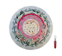 Alfombra de péndulo de astrología - Herramienta de adivinación, meditación, lecturas intuitivas, equilibrio de chakras y guía espiritual, alfombrilla portátil para ejercicios de péndulo, hogar