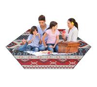 Alfombra de picnic - alfombra de camping hexágono | Manta de viaje ligera con una manta de viaje ligera y una bolsa portátil, esta manta de picnic ofrece un acceso rápido y es perfecta