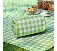 Alfombra de Picnic y Playa Impermeable Portátil Aislante para Exterior Manta Familiar Plegable para Camping Parque Terraza Jardín Barbacoa 3 Tamaños Disponibles Diseño Clásico a Cuadros Colores 200x30