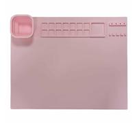 Alfombra de pintura de silicona, estera de arte de silicona con 1 taza de agua, estera de plegable de bricolaje con paleta de colores, tablero de plastilina portátil, kits de pintura de