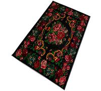 Alfombra de poliester estampada 100 x 150cm modelo Flowers multicolor