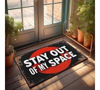 Alfombra de primavera para exteriores, mantén tu distancia: The Essential Social Sign Felpudo de puerta para exteriores, otoño, entrada interior (50 x 80 cm)