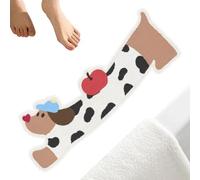 Alfombra de puerta salchicha, alfombra de noche,Alfombra divertida para dormitorio para perros con base antideslizante | Alfombra de perro salchicha absorbente suave, alfombra en forma de perro