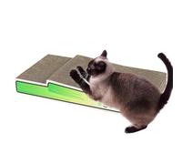 Alfombra de rascar para gatos, alfombra para rascar para gatos, gato de cartón ondulado de frutas atrapado | Tabla de rascar para gatos de interior, rascador ondulado para gatos de interior con diseño