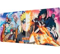 Alfombrilla de ratón XXL Naruto - Alfombrilla de Escritorio Manga (Mouse Pad) Protector Escritorio : Impermeable y Antideslizante (80X35 cm)