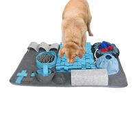 Alfombra de resoplando para perros, alfombra de olfateo para perros - Alfombra cuadrada de búsqueda de alimentos para perros,Juegos interactivos de cerebro para perros con 10 elementos de