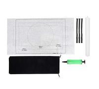 Alfombra de Rompecabezas de Fieltro para Puzzles de hasta 1500 Piezas, Almohadilla de Almacenamiento Enrollable con núcleo Inflable y Correas, Manta para Rompecabezas en Negro o (26 * 46 Pulgadas)