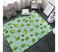 Alfombra de salón, antideslizante, lavable, 7,6 x 12,7 cm, para sala de estar, dormitorio, sala de estar, 152 x 99 cm
