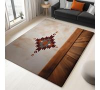 Alfombra De Salón Formas Geométricas Bohemias 180 x 240 cm Pelo Corto Antideslizante Lavables Alfombrilla, Blanco Habitación Dormitorio De Cocina Alfombra De Entrada