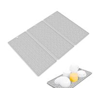 Alfombra de secado de cocina, bandeja de silicona antideslizante | Estera grande Escurridor para Encimera de Cocina para Fregadero Encimera de Trabajo Baño Refrigerador Vasos
