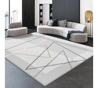 Alfombra de silla para alfombras, Diseño de patrón geométrico para una fácil limpieza, suave al tacto, alfombra ligera de lujo, estilo minimalista, alfombra de piso moderna, artículos para el hogar,