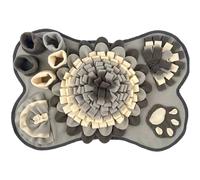Alfombra de snuffle para perro Master de snuffle de perro 25x17 pulgadas con chirriador de bb no abatido estataje de alimentación juegos de cerebro, grises, alfombrillas de alimentación de mascotas