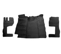 Alfombra de Suelo Compatible con FH 2009-2013 Automático Negro Esponja de Cuero ecológico