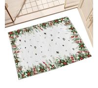 Alfombra de suelo de Navidad,Alfombra de Navidad,Alfombra de Navidad Alfombra | Alfombra de decoración de interiores de temporada, Accesorios de escenario Festival, Textiles para el hogar para sala de