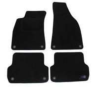| Alfombra de Suelo Negra de Terciopelo a Medida para A4 B6/B7 2000-2008, Ajuste preciso, Base Antideslizante, Reforzada en la Zona del Pedal