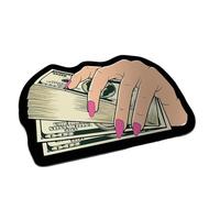 Alfombra de Suelo para Dormitorio pequeño - felpudos 100 Dollar Bill Money Carpet - Alfombra de Cocina de Terciopelo, Alfombra de Plata Antideslizante, decoración de Dormitorio estética, 19,7 x