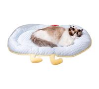 Alfombra de sueño para gatos - de sueño para perros a bordo refrescante - Cojín de descanso antideslizante con asa, accesorio cómodo para suelo, caja de asiento de coche interior