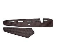 Alfombra de Tablero con Costuras Rojas Negras para Camiones Volvo FH4 con Sensor, Cubierta de Cuero ecológico (RLMFD09BR)