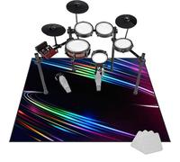 Alfombra de Tambor de insonorización, Kit de Batería de Jazz Electrónico, Alfombra para Bateria Acustica, Alfombras Acusticas Alfombra Bateria, Alfombras para Bombo Caja Alfombrillas 120 x 100 cm