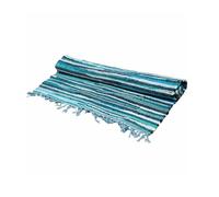 Alfombra de trapo pequeña - 50x90 cm - calidad premium - Aqua Blues