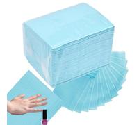 Alfombra de uñas impermeable - 50 piezas para mesa de manicura - Manta de mesa de uñas, hojas técnicas impermeables con diseño de 3 capas para práctica, salón, principiantes, ma