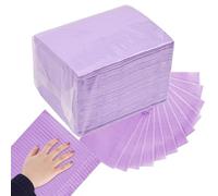 Alfombra de uñas impermeable - 50 piezas Taft de manicura impermeable - absorbente de agua, diseño de 3 capas, almohadillas limpias para profesionales de la manicura principiantes