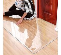 Alfombra de Vinilo Transparente - Protector Suelo Antideslizante for Pasillo y Cocina Entrada Impermeable Pelo bajo(80cmx300cm(WxL))
