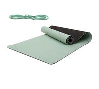 Alfombra de yoga gruesa, antideslizante ligera, alfombra para yoga, pilates y fitness, para entrenamiento de pies descalzos Pilates de viaje en casa, gimnasio interior al aire libre hombres mujeres