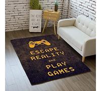 Alfombra Decorativa Antideslizante Para Gamer, Felpudo Para el Hogar, Dormitorio, Sala de Estar, Baño, Pasillo, Suelo,Interior Exterior, Alfombra de Juegos Para Niños (Color E,60x90 cm)