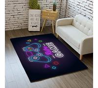 Alfombra Decorativa Antideslizante Para Gamer, Felpudo Para el Hogar, Dormitorio, Sala de Estar, Baño, Pasillo, Suelo,Interior Exterior, Alfombra de Juegos Para Niños (Color B,120x160 cm)