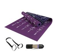 Alfombra deportiva | con poses de estiramiento de suelo - Equipo de ejercicio para fitness, para casa interior, piso, sala de juegos, viajes, fitness, entrenamiento meditación