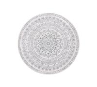 Alfombra Diámetro de 120 cm Gris Paloma