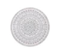 Alfombra Diámetro de 160 cm Gris Paloma