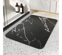 Alfombra diatomita baño，Alfombrillas Resistentes a la Suciedad y al Desgaste，Almohadilla suave，Antideslizante de Secado rápido PU Alfombra de baño Absorbente Felpudo de látex Absorbente de Agua