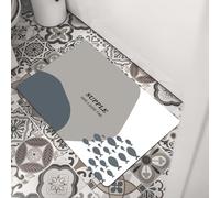 Alfombra diatomita baño，Alfombrillas Resistentes a la Suciedad y al Desgaste，Almohadilla suave，Antideslizante de Secado rápido PU Alfombra de baño Absorbente Felpudo de látex Absorbente de Agua