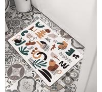 Alfombra diatomita baño，Alfombrillas Resistentes a la Suciedad y al Desgaste，Almohadilla suave，Antideslizante de Secado rápido PU Alfombra de baño Absorbente Felpudo de látex Absorbente de Agua