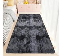 Alfombra Dormitorio 80 x 85 cm Antideslizante, Fluffy, Muy Suave, No Se Desprenden, Lavable Hasta 30 Grados, Alfombra Salón Pelo, Alfombras Esponjosa, para Dormitorio, Sala de Estar, Tie-dye-B