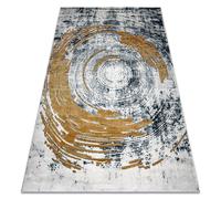 Alfombra EMERALD exclusivo 1024 glamour elegante abstracción azul / oro 200x290 cm