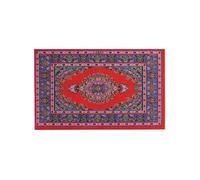 Alfombra en miniatura con diseños tradicionales para casas de muñecas a escala 1/12, decoración de escena de sala de estar, alfombra en miniatura para casas de muñecas