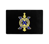Alfombra Entrada 10º Regimiento De Infantería Alfombrilla Antideslizante Lavable Alfombra De Baño Absorbente Alfombras Limpia Zapatos para Pasillo Interior Patio 40X60CM