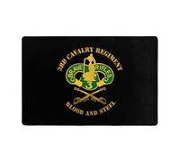 Alfombra Entrada 3Er Regimiento De Caballería Blindada Alfombras Limpia Zapatos Moderno Alfombra De Baño Divertidos Alfombrilla Antideslizante para Pasillo Patio Interior 40X60CM