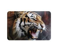 Alfombra Entrada A Tiger Is Roaring Print Alfombrilla Antideslizante Absorbente Alfombra De Baño Lavable Alfombras Limpia Zapatos para Garaje Cocina Interior 40X60CM
