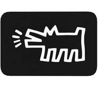 Alfombra Entrada Abstract Dancing Haring Art Keith Geometric Alfombrilla Antideslizante Absorbente Alfombra Antideslizante Divertidos Alfombra De Baño para Cocina Interior Pasillo 40X60CM