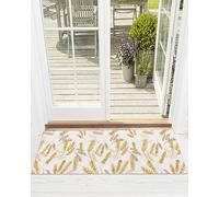 Alfombra Entrada Acción De Gracias Otoño Trigo Granja País Alfombra De Baño Absorbente Alfombras Limpia Zapatos Divertidos Alfombrilla Antideslizante para Pasillo Cocina Patio 40X60CM