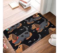 Alfombra Entrada Amo A Mis Perros Salchichas Alfombras Limpia Zapatos Moderno Alfombrilla Antideslizante Divertidos Alfombra De Baño para Interior Patio Cocina 40X60CM